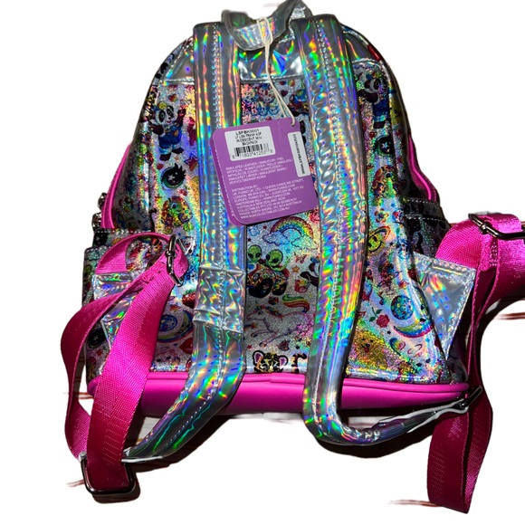 Loungefly Lisa Frank AOP Iridescent Mini Backpack Limited edition NEW W.tags - Picture 6 of 11